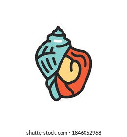 Meat rapan color line icon. Pictogram for web page, mobile app, promo.