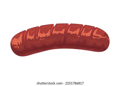 meat sausage icon isolated design