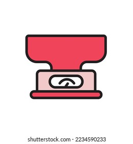 Meat Scales Icon Vector Illustration