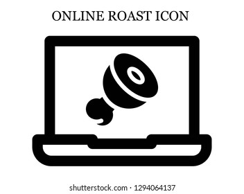 Meat search icon. Editable Meat search icon for web or mobile.
