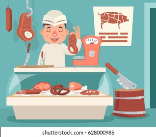 Butcher Cartoon Images Stock Photos Vectors Shutterstock