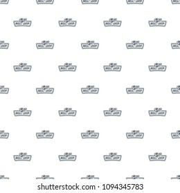Meat shop pattern vector seamless repeat for any web design