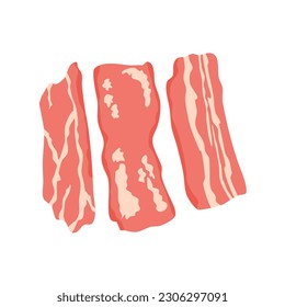 meat slice delicious korean bbq illustration