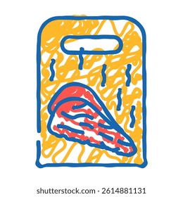 meat smoked doodle icon sketch vector. meat smoked sign. isolated symbol illustration
