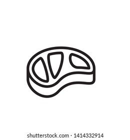 meat, steak icon, illustration design template