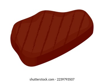 meat steak icon on white background