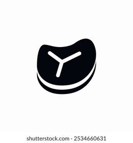 meat steak icon sign vector