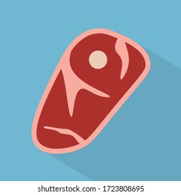 meat steak icon - vector illustration