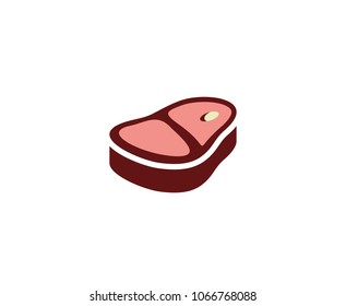 Meat steak logo 
