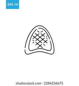 Meat steak outline icon Vector illustration