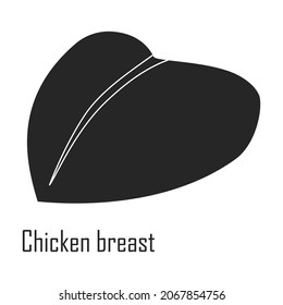 Meat steak vector icon.Black vector icon isolated on white background meat steak