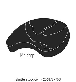 Meat steak vector icon.Black vector icon isolated on white background meat steak