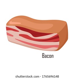 Fleischsteak, Vektorsymbol.Cartoon, Vektorsymbol einzeln auf weißem Hintergrund, Fleischsteak