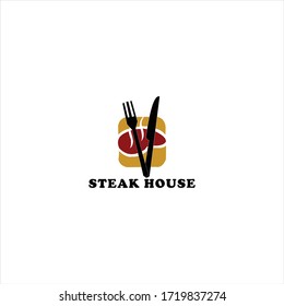 
diseño del logotipo del vector de carne