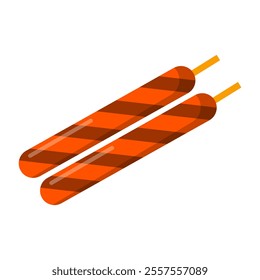 Meat Sticks Vector Illustration. Good for for Outdoor Activities.
