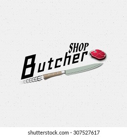 Meat store badges logos and labels for any use, for example, to design your store