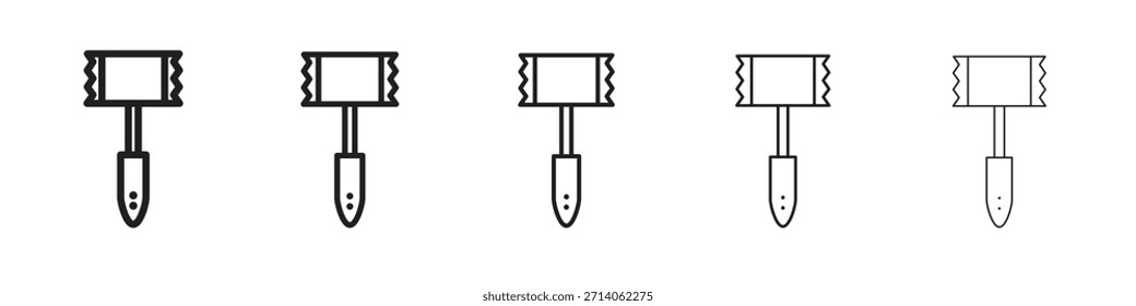Diseño de icono de ablandador de carne, logotipo, App, interfaz de usuario. Ilustración vectorial, EPS
