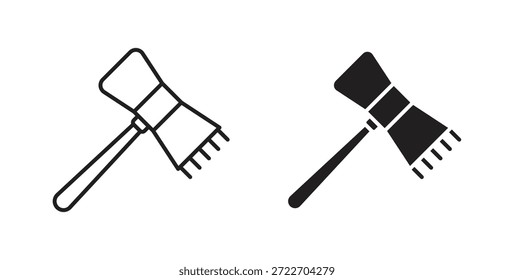 Ilustración vectorial aislada del icono del ablandador de la carne. Pictograma de Vector para Web y App