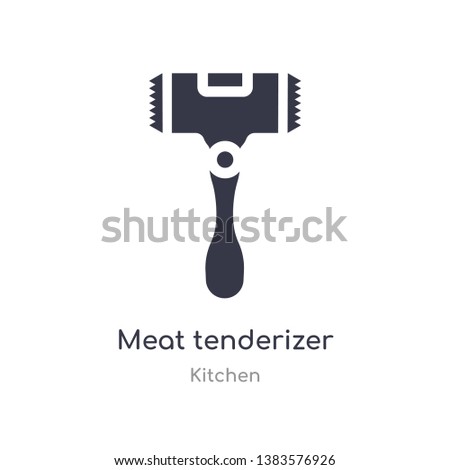 meat tenderizer icon. isolated meat tenderizer icon vector illustration from kitchen collection. editable sing symbol can be use for web site and mobile app