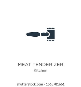 Meat tenderizer icon vector. Trendy flat meat tenderizer icon from kitchen collection isolated on white background. Vector illustration can be used for web and mobile graphic design, logo, eps10