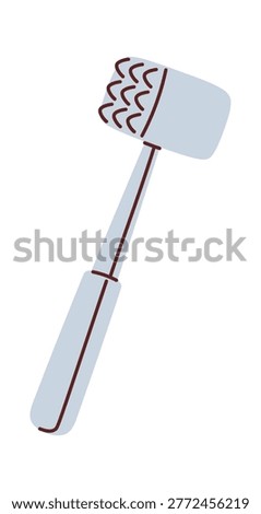 Meat Tenderizer Kitchen Tool Cartoon Style