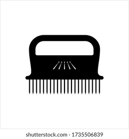 Meat Tenderizer Tool Icon, Meat Mallet, Meat Pounder For Tenderize Slab Of Meat Vector Art Illustration