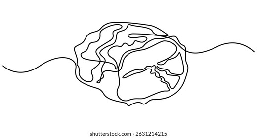  Carne de vitela desenho de uma linha contínua, produto de carne, bife de desenho de linha contínua. Uma linha de arte de carne de vitela, porco, carne bovina, crua, picada. Estrutura das carnes de vitela. 