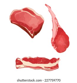 Meat. Vector. Eps 10.