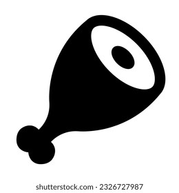 Icono De Glifo Vector De Carne Para Uso Personal Y Comercial.
