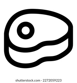 activo de ilustración de icono de vector de carne