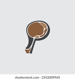 meat vector icon and logo concept