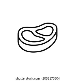 Meat Vector Icon.Steak Icon.Food.Steak Barbecue