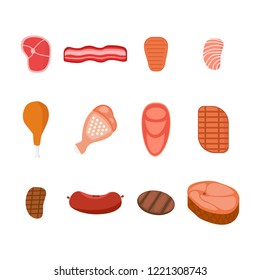 meat vector illustration