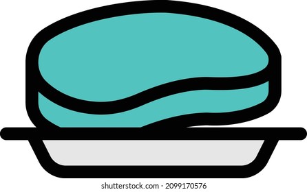meat vector illustration isolated on a transparent background . color vector icons for concept or web graphics.