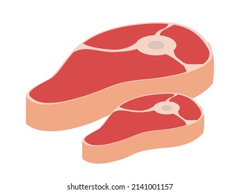 Meat vector illustration isolated on white