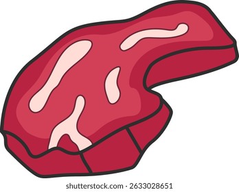 Meat vector illustration isolated on white