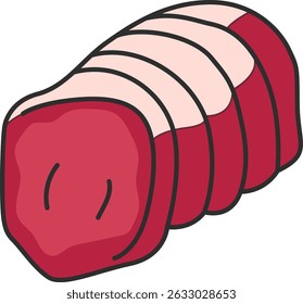 Meat vector illustration isolated on white