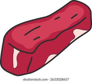Meat vector illustration isolated on white