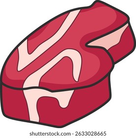 Meat vector illustration isolated on white
