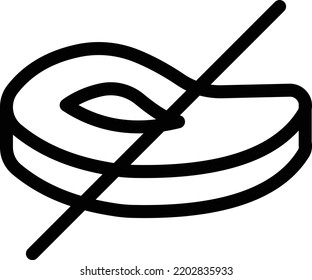Fleisch-Vektorgrafik auf transparentem Hintergrund. Hochwertige Symbole. Dünne Vektorsymbole für Konzept und Grafikdesign.