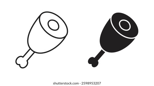 Meat vector line icon illustration collection.