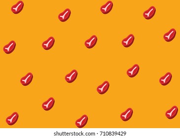 Meat Vector Pattern Background