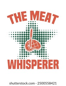 The meat whisperer Graphic design