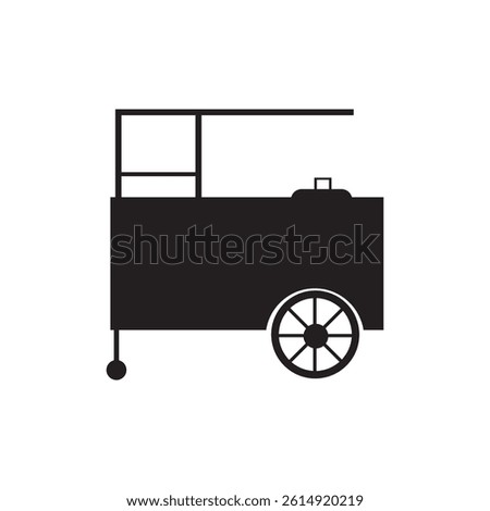 meatball cart icon illsutration element design