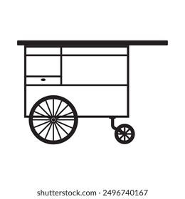 meatball cart icon vector illustration design