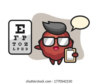 Meatball cartoon as a ophthalmology