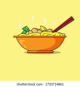 Ilustración plana de caramelo simple, caliente y deliciosa