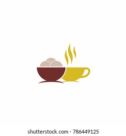 Meatball Hot Meatballs and Coffee Logo Vector