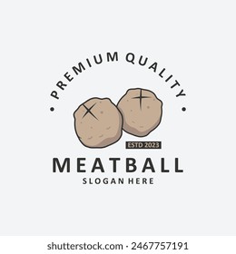 Meatball icon. Asian food meatball logo suitable for business.