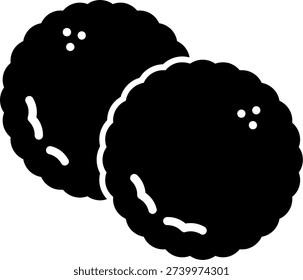Meatball Illustration vector Icon Design